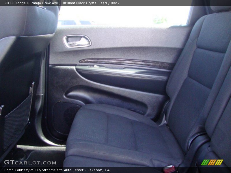 Brilliant Black Crystal Pearl / Black 2012 Dodge Durango Crew AWD
