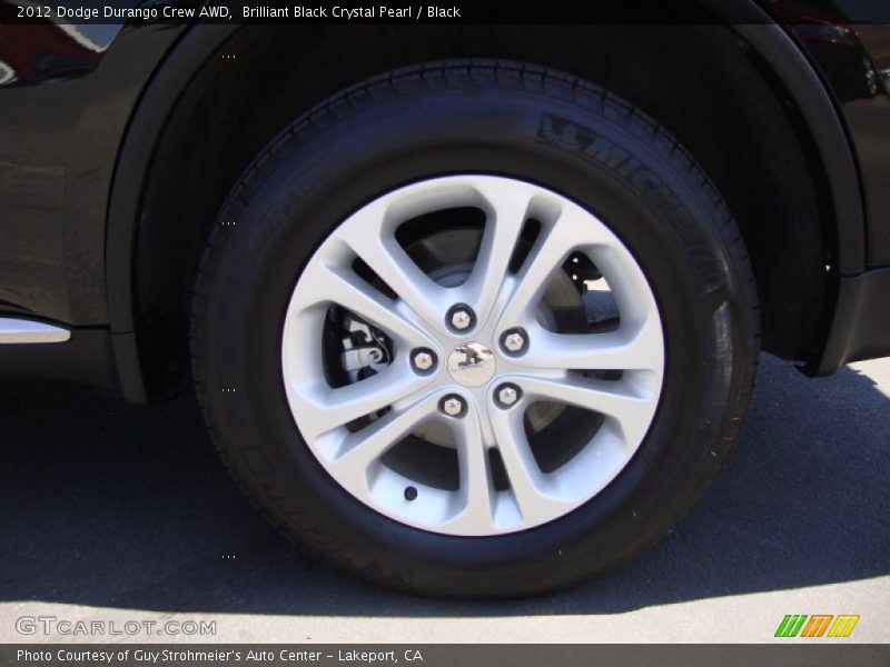 Brilliant Black Crystal Pearl / Black 2012 Dodge Durango Crew AWD