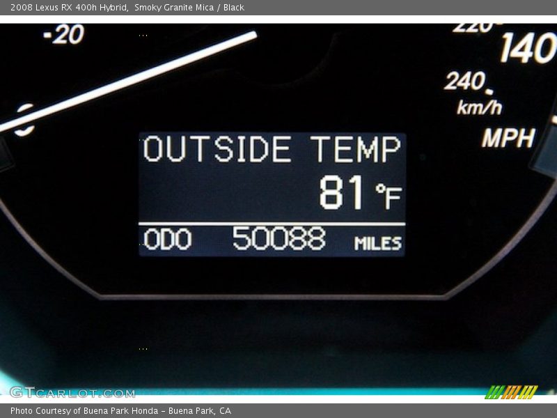 Smoky Granite Mica / Black 2008 Lexus RX 400h Hybrid