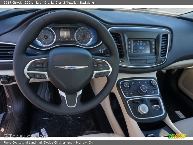 Granite Crystal Metallic / Black/Linen 2015 Chrysler 200 Limited