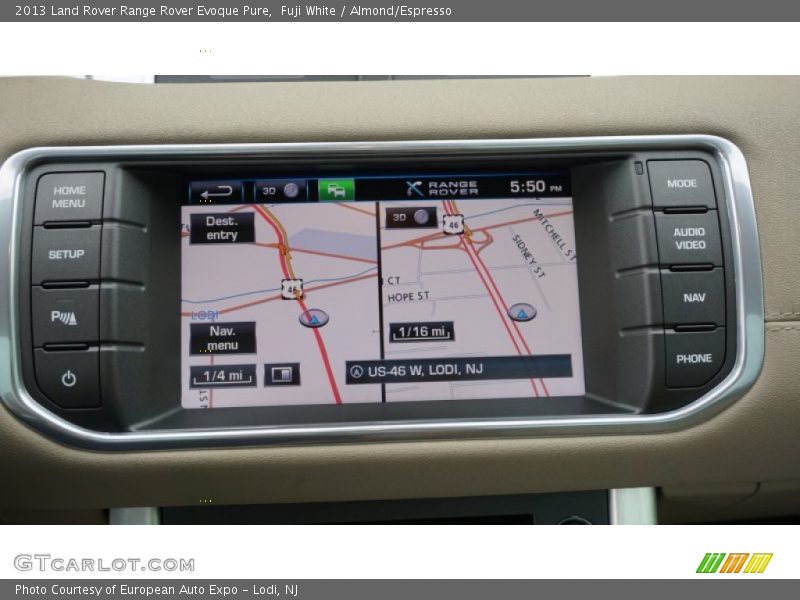 Fuji White / Almond/Espresso 2013 Land Rover Range Rover Evoque Pure