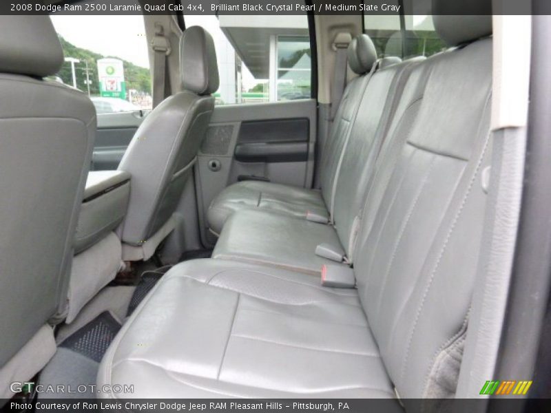 Brilliant Black Crystal Pearl / Medium Slate Gray 2008 Dodge Ram 2500 Laramie Quad Cab 4x4