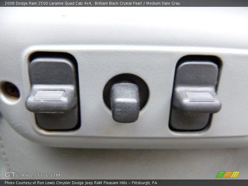 Brilliant Black Crystal Pearl / Medium Slate Gray 2008 Dodge Ram 2500 Laramie Quad Cab 4x4