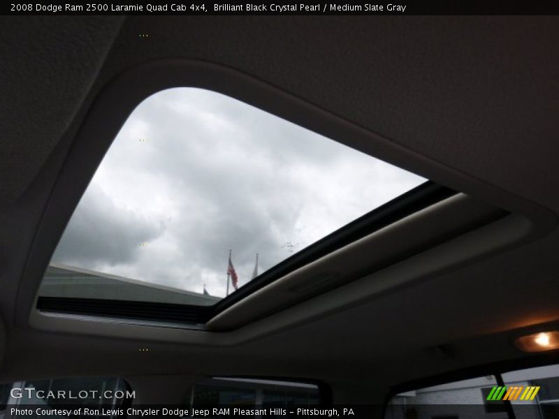Brilliant Black Crystal Pearl / Medium Slate Gray 2008 Dodge Ram 2500 Laramie Quad Cab 4x4