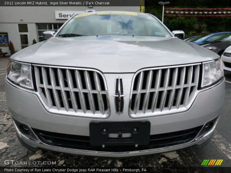 Ingot Silver Metallic / Dark Charcoal 2012 Lincoln MKZ Hybrid