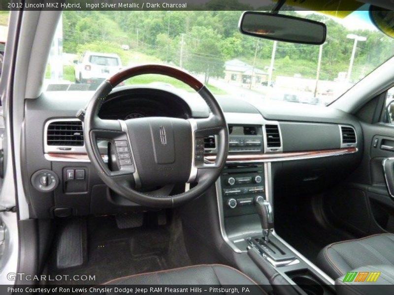 Ingot Silver Metallic / Dark Charcoal 2012 Lincoln MKZ Hybrid