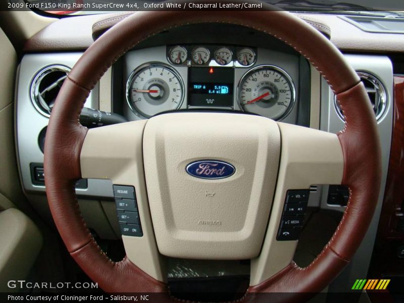 Oxford White / Chaparral Leather/Camel 2009 Ford F150 King Ranch SuperCrew 4x4