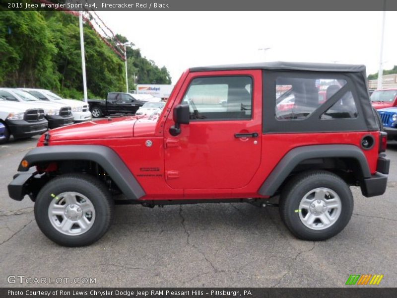 Firecracker Red / Black 2015 Jeep Wrangler Sport 4x4