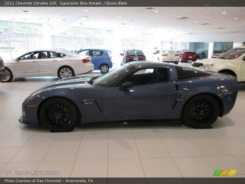 Supersonic Blue Metallic / Ebony Black 2011 Chevrolet Corvette Z06