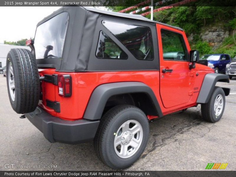 Firecracker Red / Black 2015 Jeep Wrangler Sport 4x4