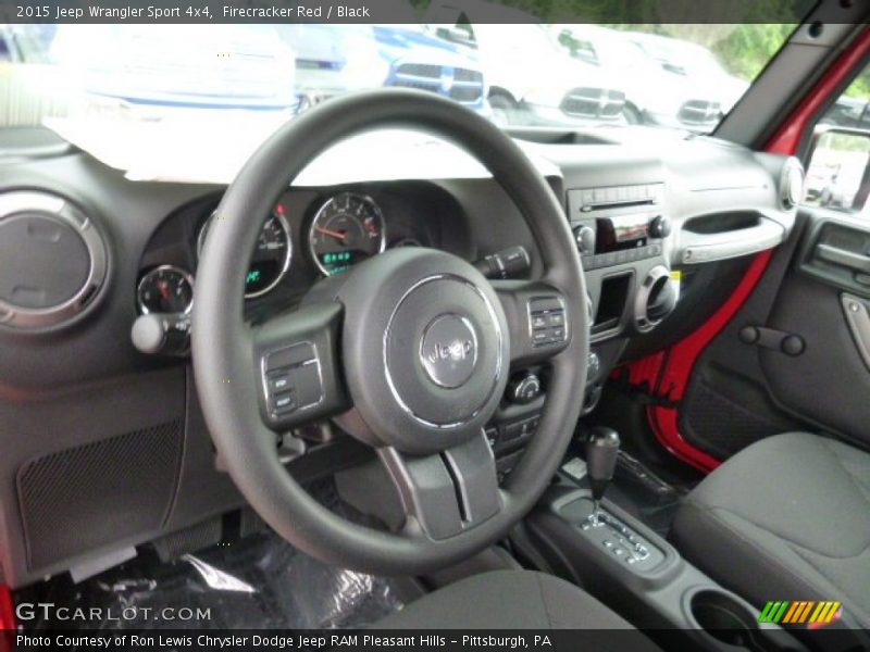 Firecracker Red / Black 2015 Jeep Wrangler Sport 4x4