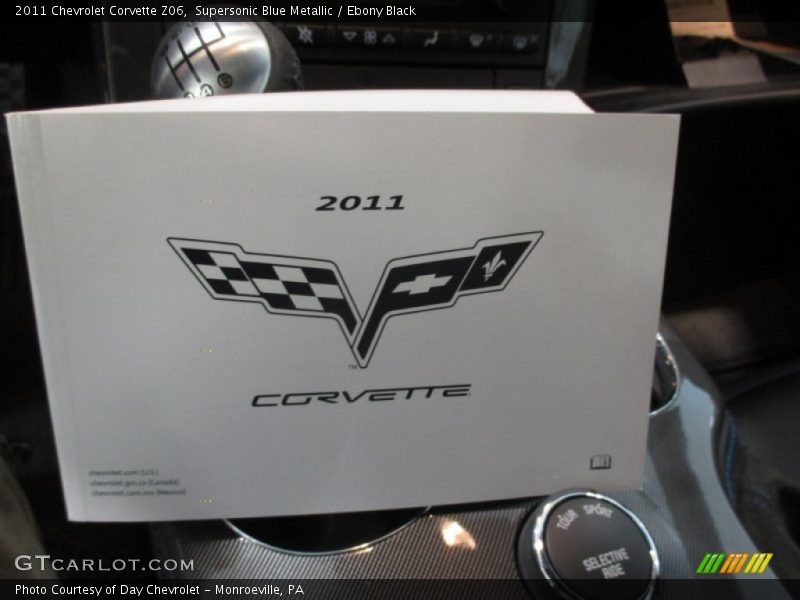 Supersonic Blue Metallic / Ebony Black 2011 Chevrolet Corvette Z06