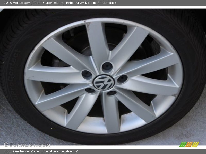 Reflex Silver Metallic / Titan Black 2010 Volkswagen Jetta TDI SportWagen