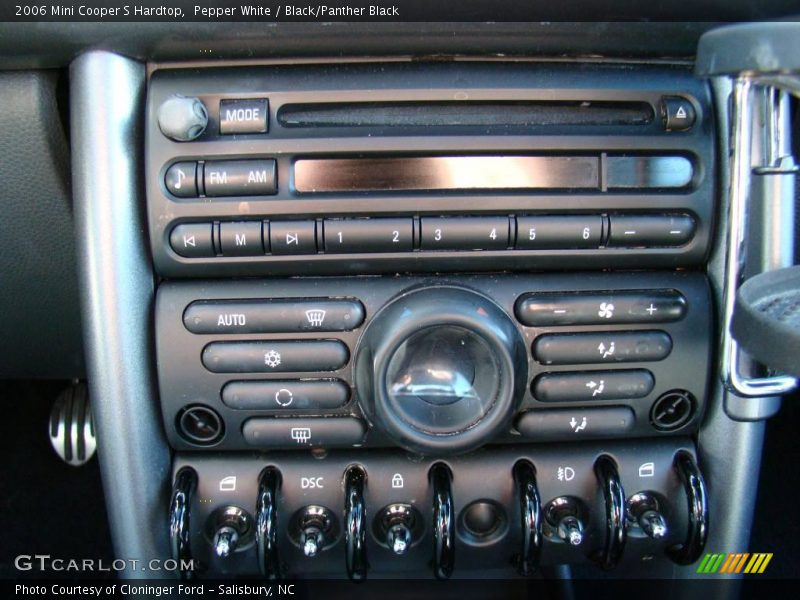 Pepper White / Black/Panther Black 2006 Mini Cooper S Hardtop