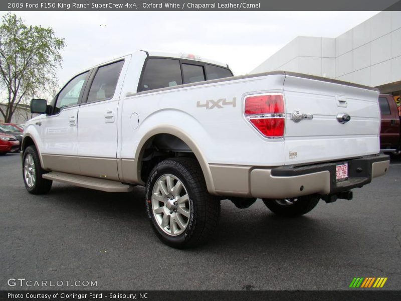 Oxford White / Chaparral Leather/Camel 2009 Ford F150 King Ranch SuperCrew 4x4