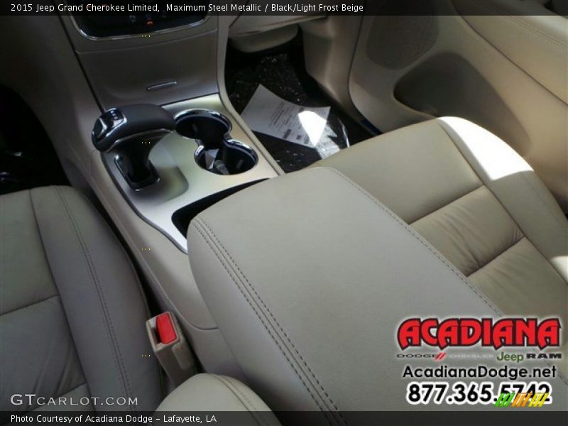 Maximum Steel Metallic / Black/Light Frost Beige 2015 Jeep Grand Cherokee Limited