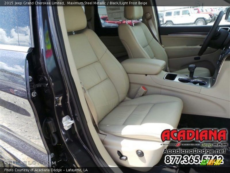 Maximum Steel Metallic / Black/Light Frost Beige 2015 Jeep Grand Cherokee Limited