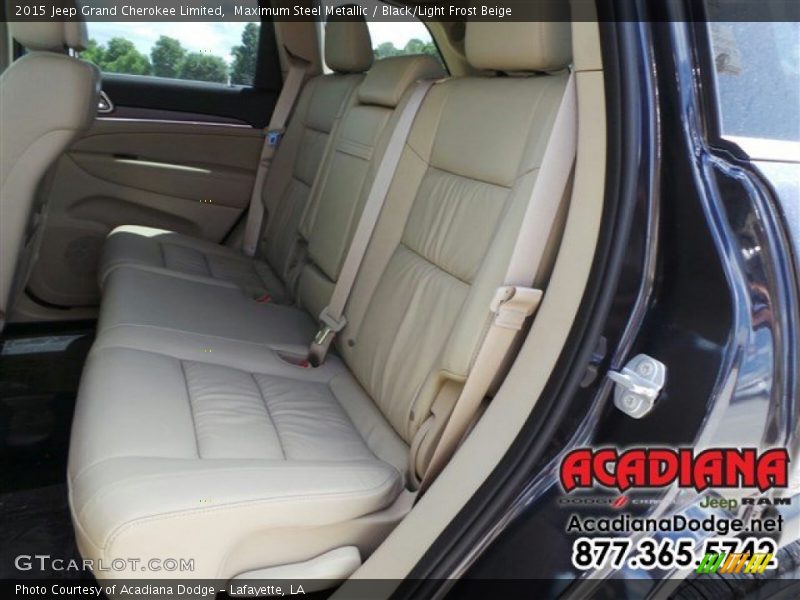 Maximum Steel Metallic / Black/Light Frost Beige 2015 Jeep Grand Cherokee Limited