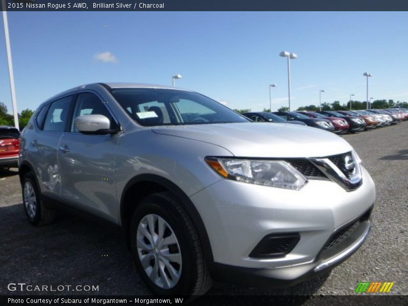 Brilliant Silver / Charcoal 2015 Nissan Rogue S AWD