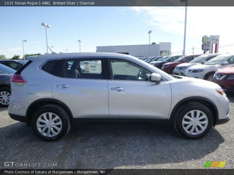 Brilliant Silver / Charcoal 2015 Nissan Rogue S AWD