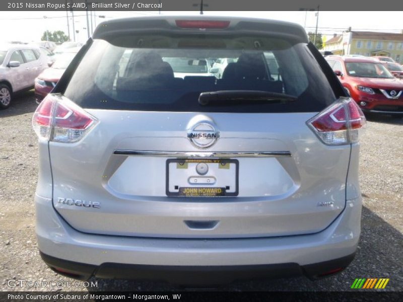 Brilliant Silver / Charcoal 2015 Nissan Rogue S AWD