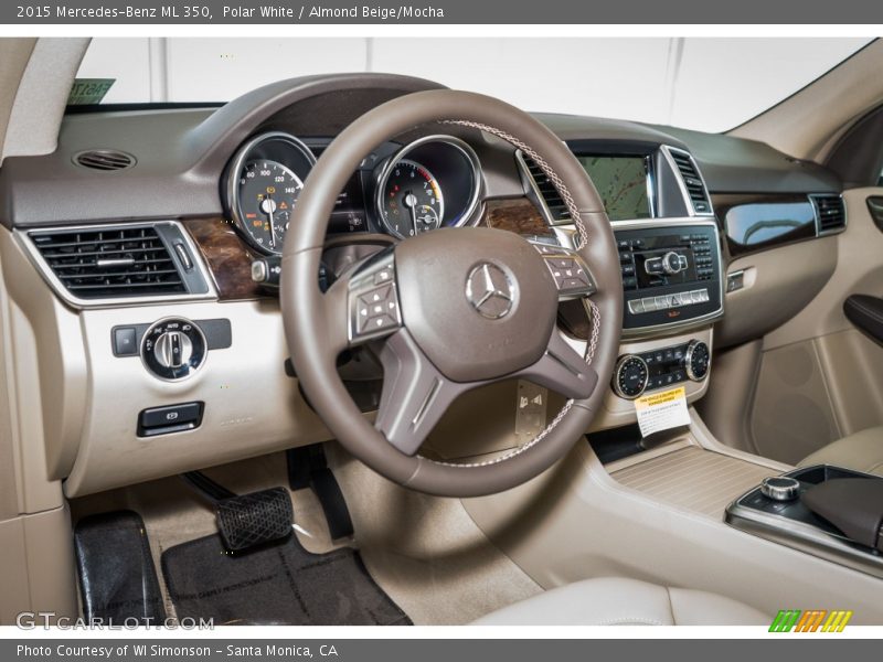Polar White / Almond Beige/Mocha 2015 Mercedes-Benz ML 350