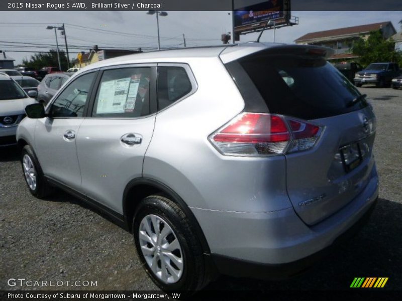 Brilliant Silver / Charcoal 2015 Nissan Rogue S AWD