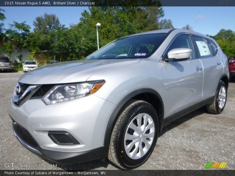 Brilliant Silver / Charcoal 2015 Nissan Rogue S AWD