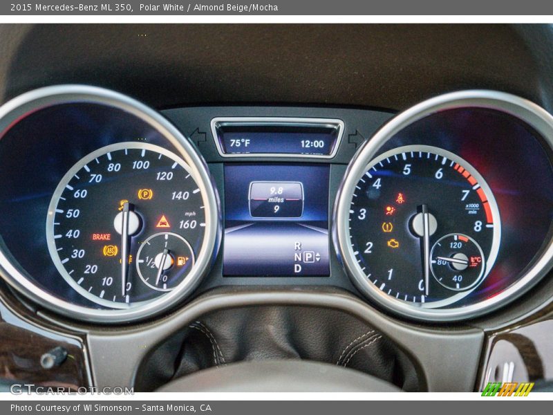 Polar White / Almond Beige/Mocha 2015 Mercedes-Benz ML 350