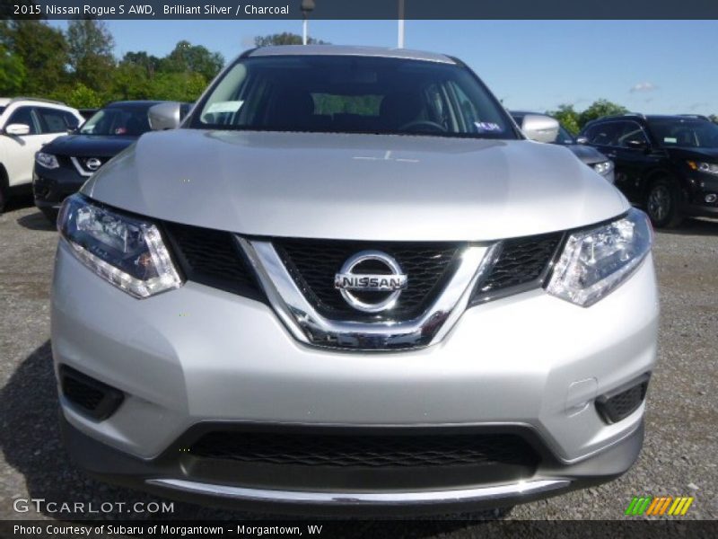 Brilliant Silver / Charcoal 2015 Nissan Rogue S AWD