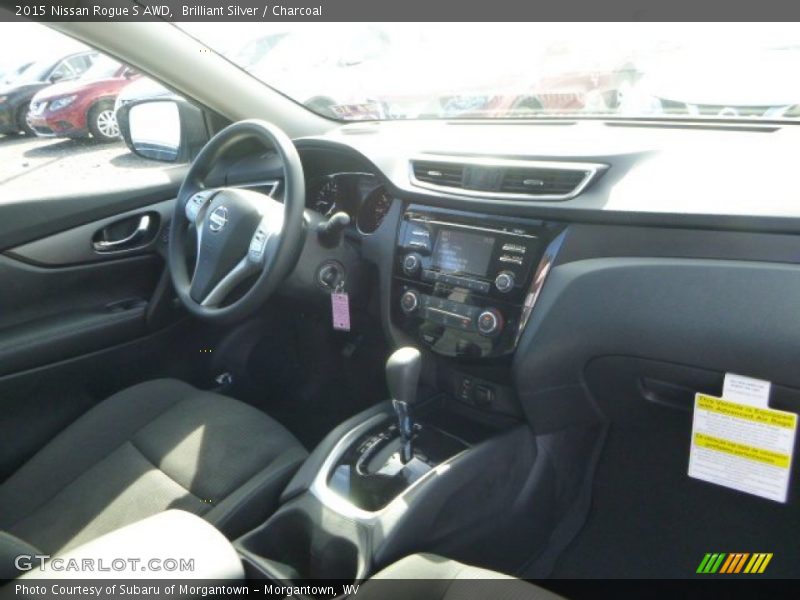 Brilliant Silver / Charcoal 2015 Nissan Rogue S AWD