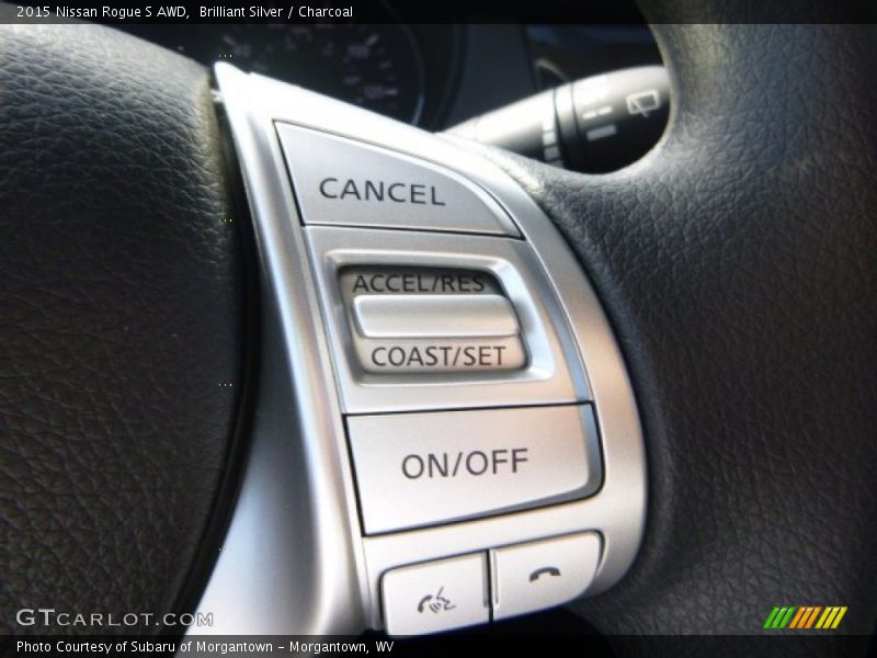 Brilliant Silver / Charcoal 2015 Nissan Rogue S AWD