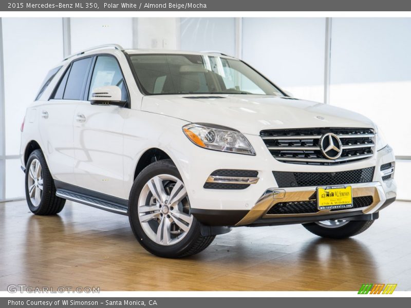 Polar White / Almond Beige/Mocha 2015 Mercedes-Benz ML 350