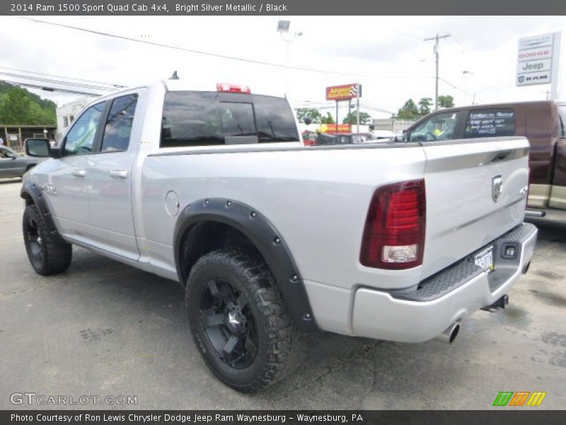 Bright Silver Metallic / Black 2014 Ram 1500 Sport Quad Cab 4x4