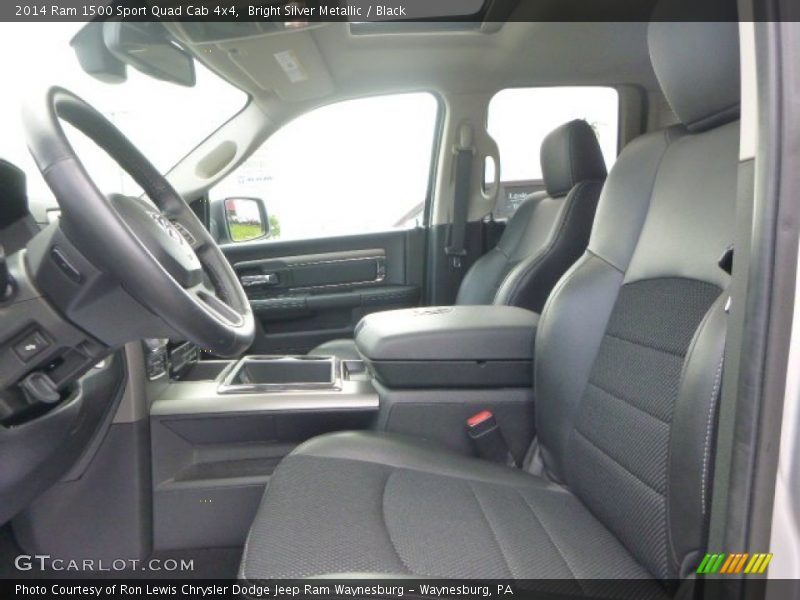 Bright Silver Metallic / Black 2014 Ram 1500 Sport Quad Cab 4x4