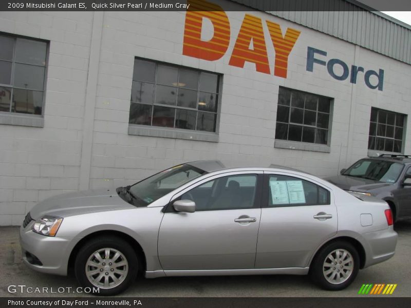 Quick Silver Pearl / Medium Gray 2009 Mitsubishi Galant ES