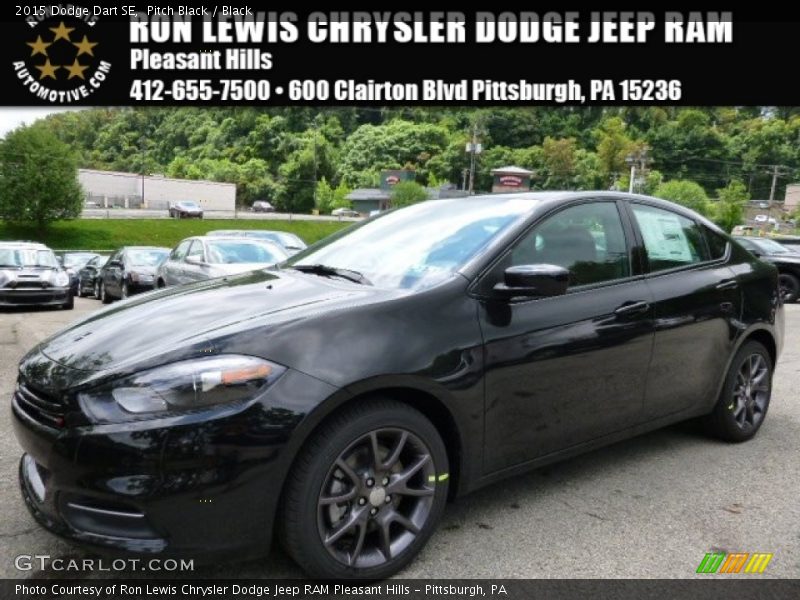 Pitch Black / Black 2015 Dodge Dart SE