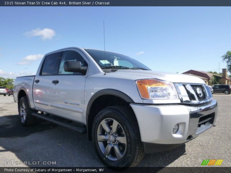 Brilliant Silver / Charcoal 2015 Nissan Titan SV Crew Cab 4x4