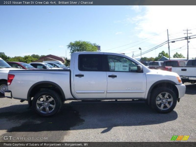 Brilliant Silver / Charcoal 2015 Nissan Titan SV Crew Cab 4x4