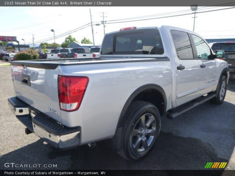 Brilliant Silver / Charcoal 2015 Nissan Titan SV Crew Cab 4x4