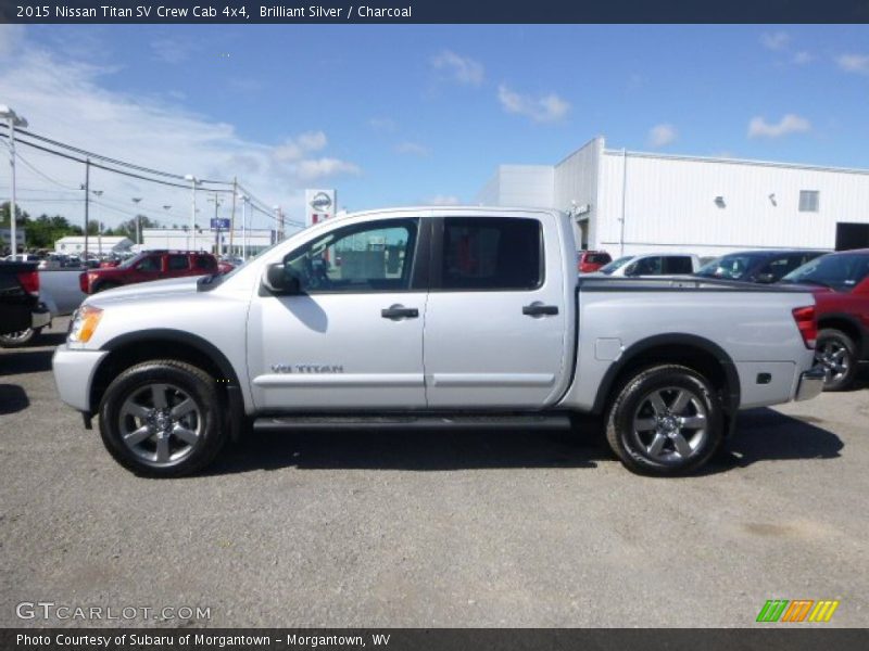 Brilliant Silver / Charcoal 2015 Nissan Titan SV Crew Cab 4x4