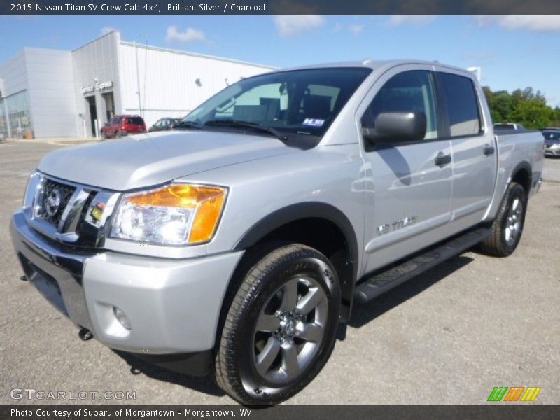 Brilliant Silver / Charcoal 2015 Nissan Titan SV Crew Cab 4x4