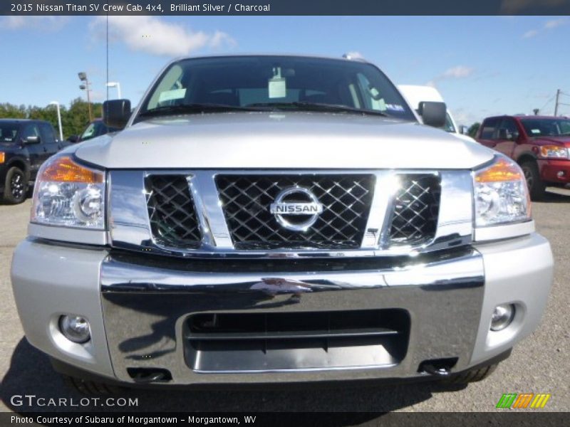 Brilliant Silver / Charcoal 2015 Nissan Titan SV Crew Cab 4x4
