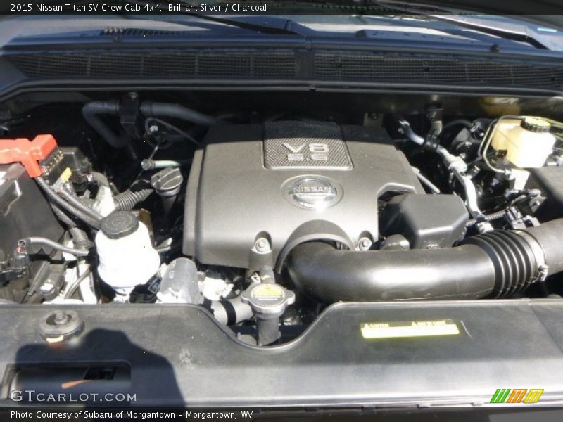 Brilliant Silver / Charcoal 2015 Nissan Titan SV Crew Cab 4x4