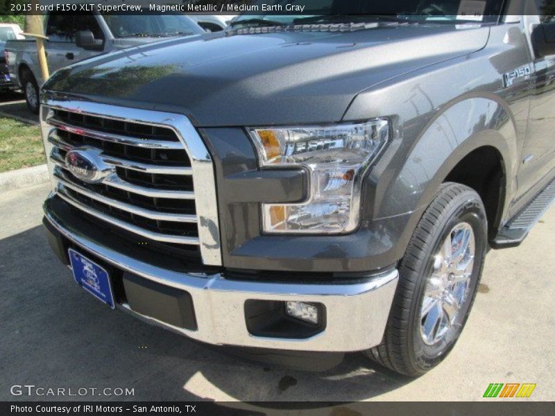 Magnetic Metallic / Medium Earth Gray 2015 Ford F150 XLT SuperCrew