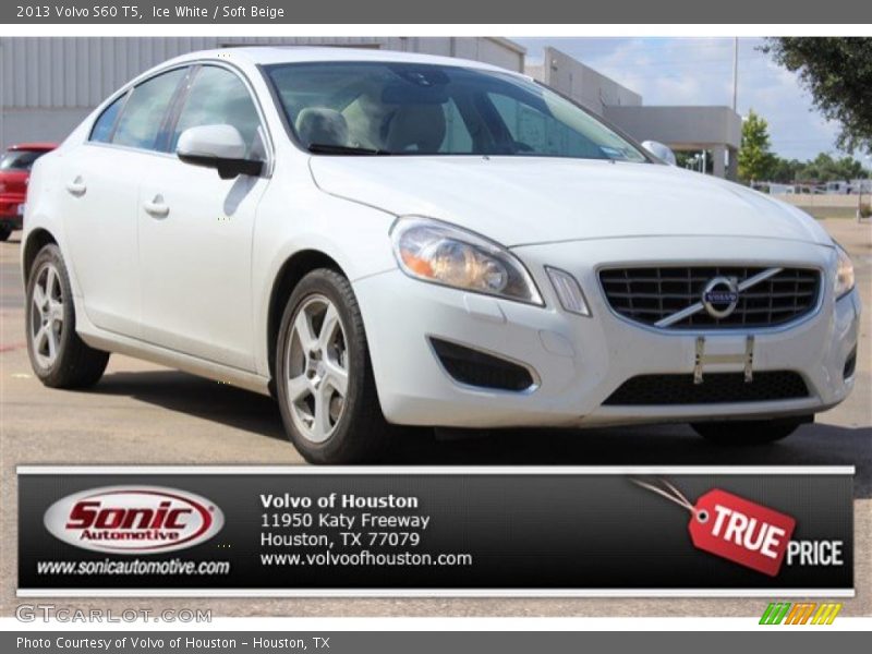 Ice White / Soft Beige 2013 Volvo S60 T5