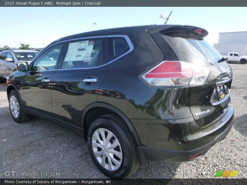 Midnight Jade / Charcoal 2015 Nissan Rogue S AWD