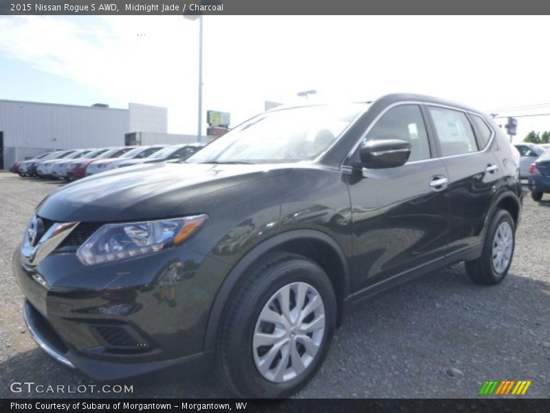 Midnight Jade / Charcoal 2015 Nissan Rogue S AWD