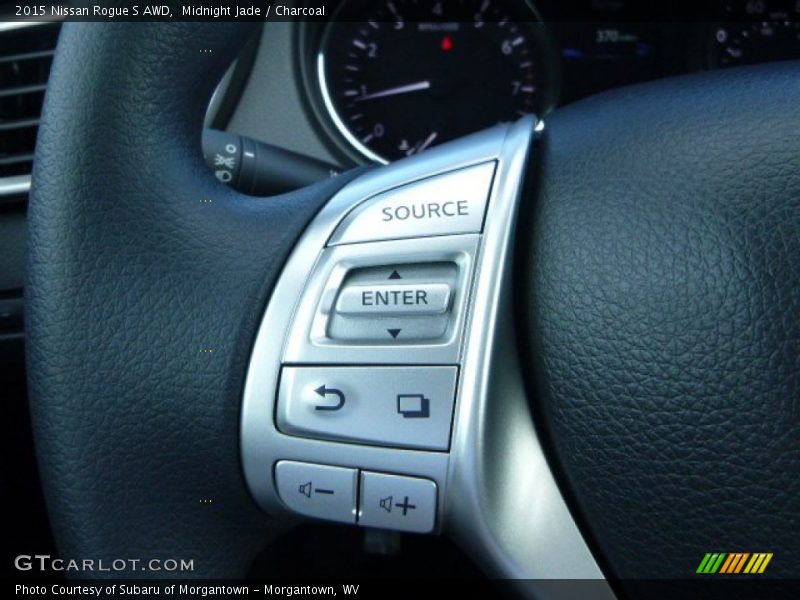 Midnight Jade / Charcoal 2015 Nissan Rogue S AWD