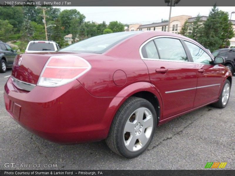 Berry Red / Tan 2007 Saturn Aura XE